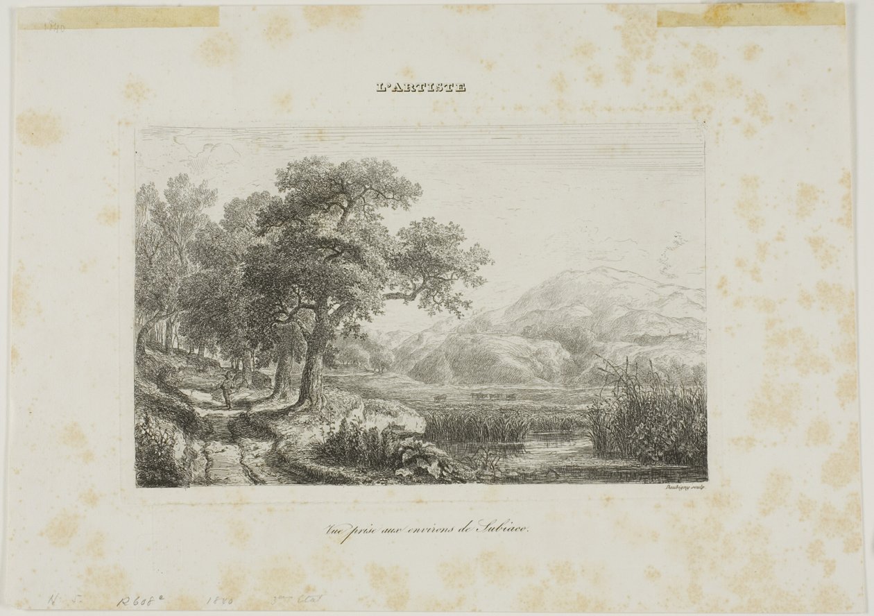 Veduta presa vicino a Subiaco da Charles Francois Daubigny