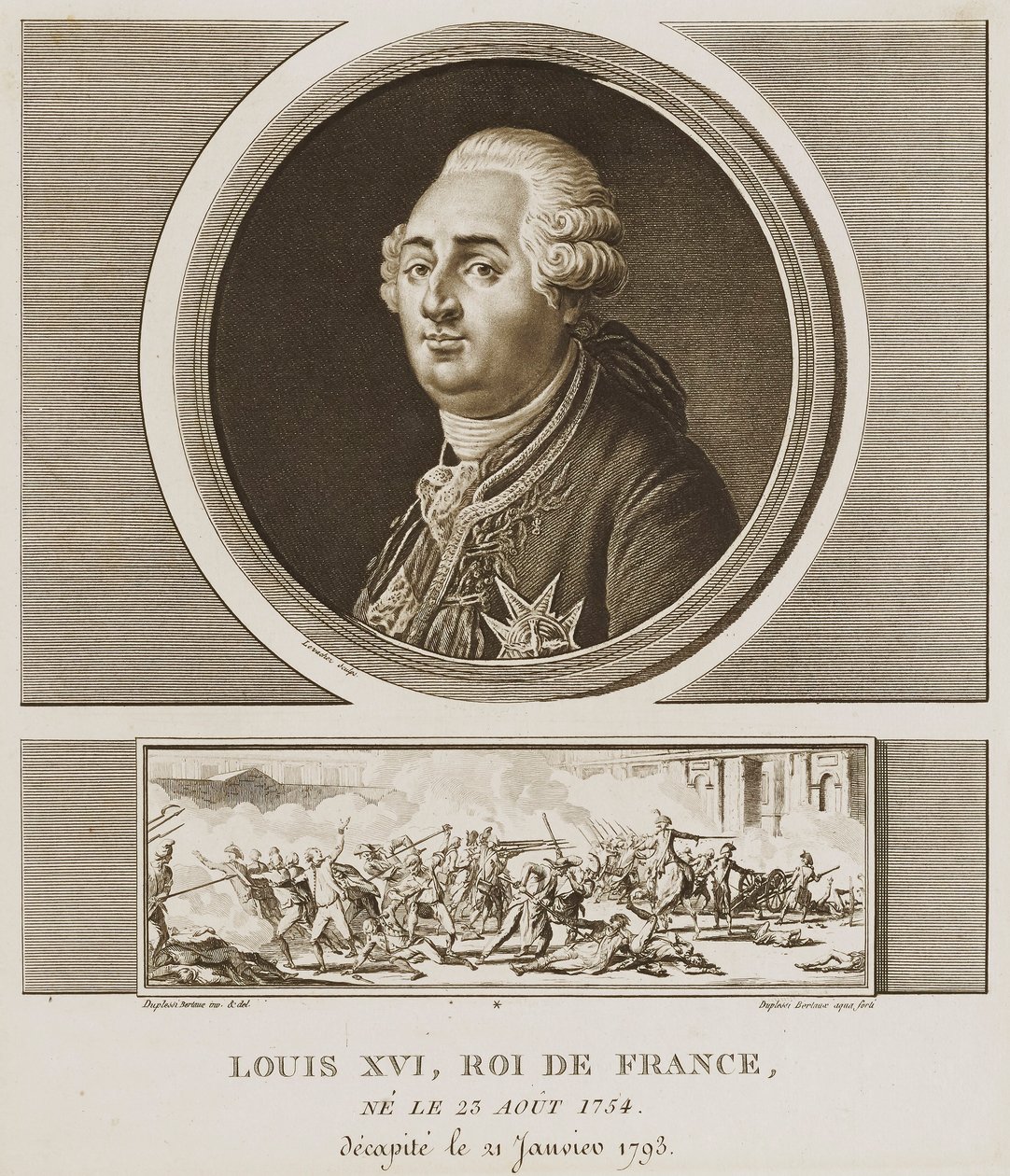 Luigi XVI. Re di Francia da Charles Francois Gabriel Levachez