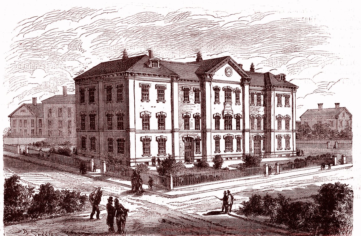 Scuola Prescott a Boston da Charles Francois Sellier