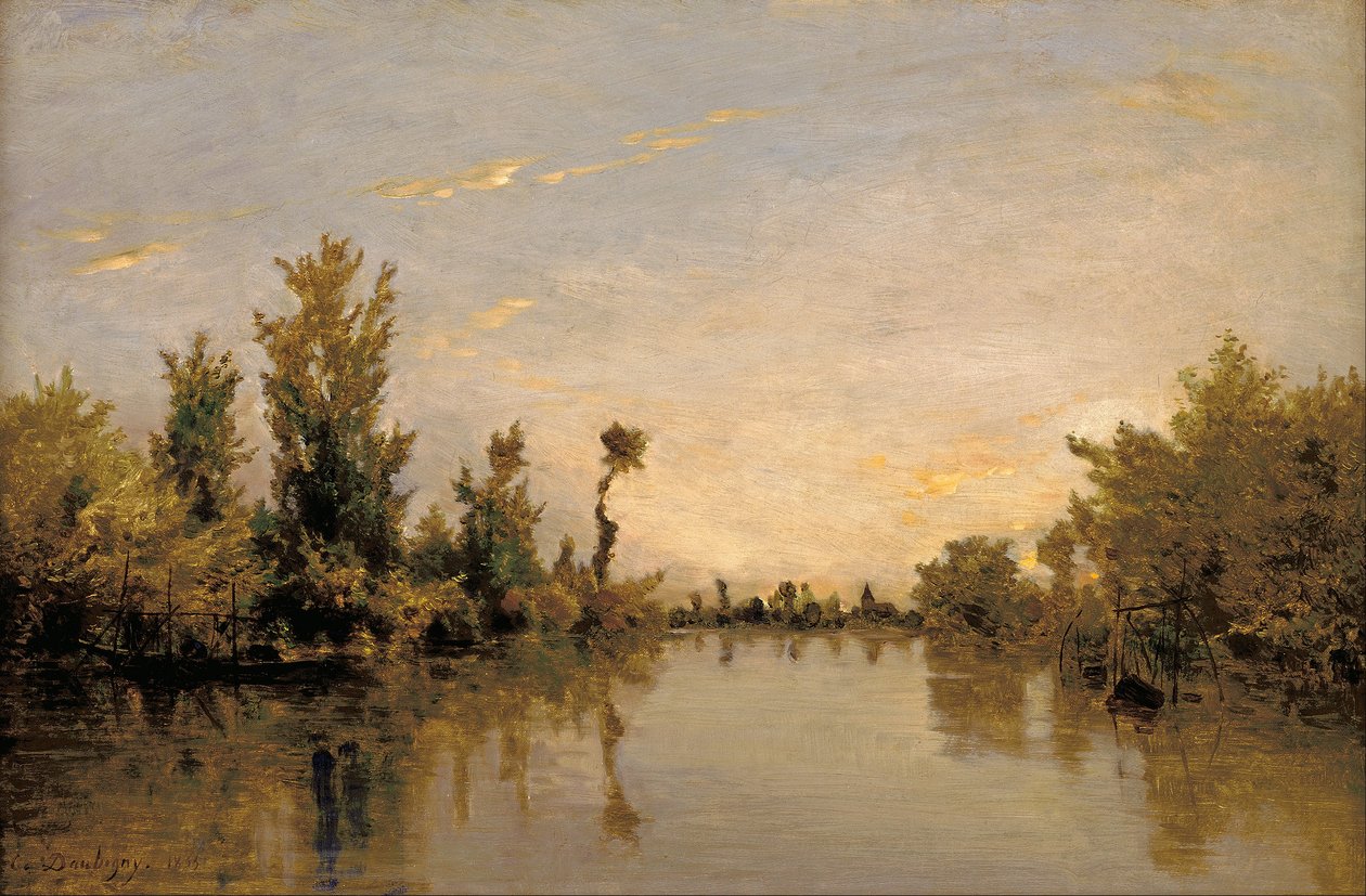 Le rive della Senna da Charles Francois Daubigny