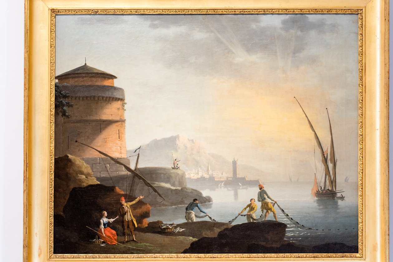 Paesaggio marino da Charles François Grenier de Lacroix