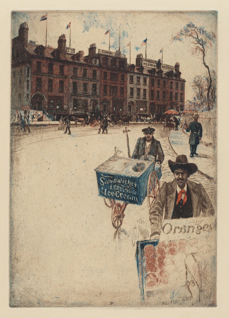 Bowling Green, 1910 da Charles Frederick William Mielatz