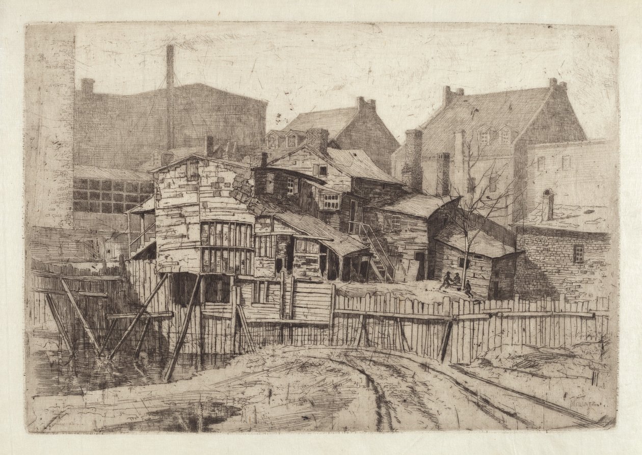 Senza titolo (Casa di legno in città) da Charles Frederick William Mielatz