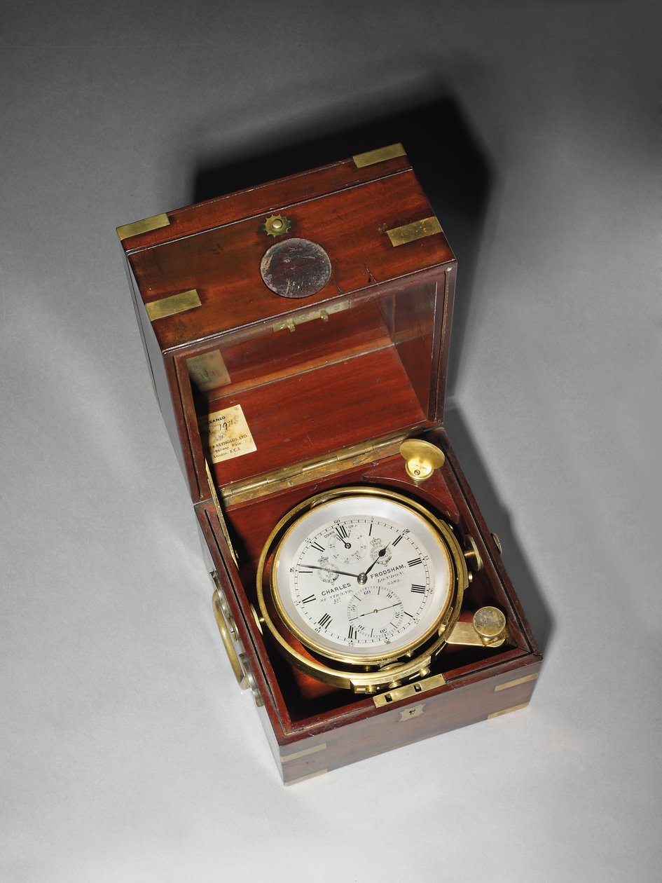 Cronometro Marino Vittoriano di Due Giorni con Bilancia Hartnup, c.1870 da Charles Frodsham