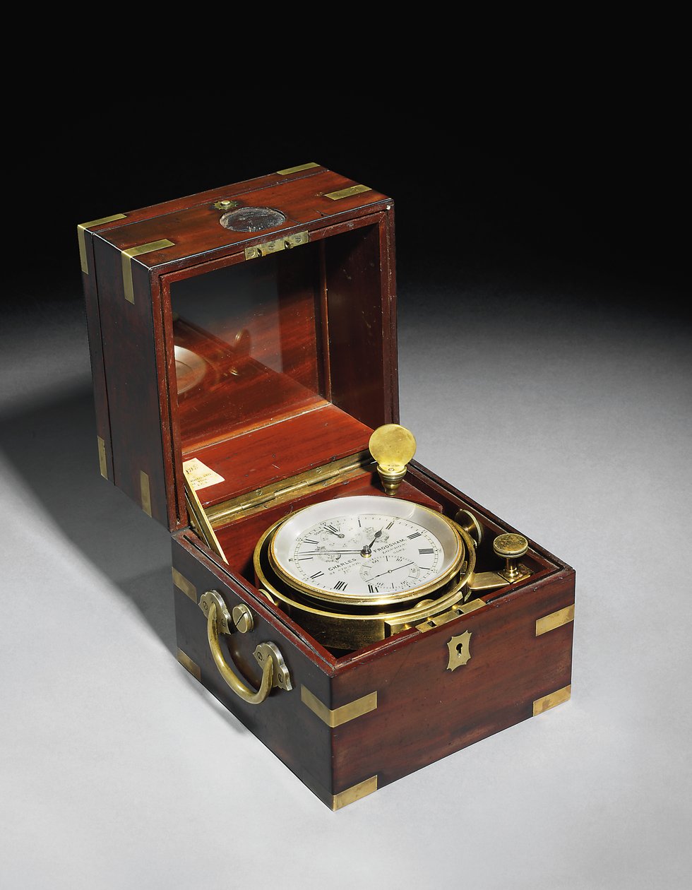 Cronometro marino vittoriano di due giorni con bilancia Hartnup c.1870
