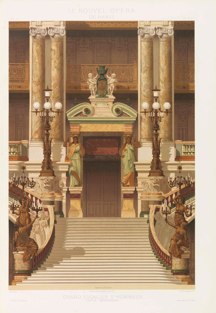 Il nuovo Opéra di Parigi da Charles Garnier