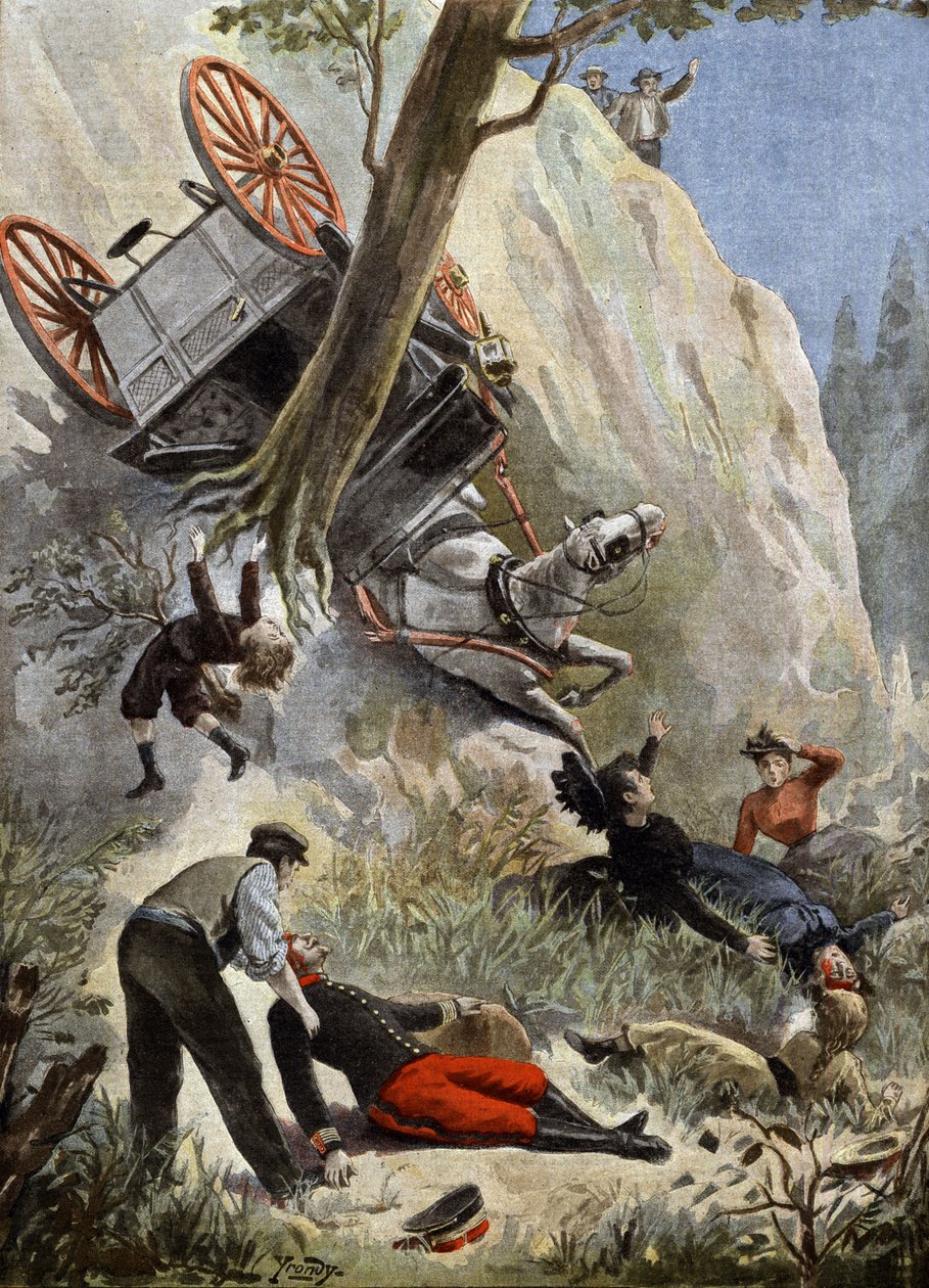 Morte del colonnello francese de Savignac da Charles Gaston Yrondy