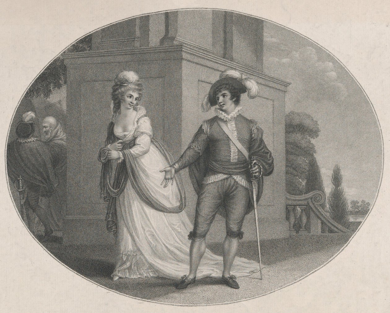Beatrice e Benedick, Shakespeare, Molto rumore per nulla, Atto 4, Scena 1 da Charles Gauthier Playter