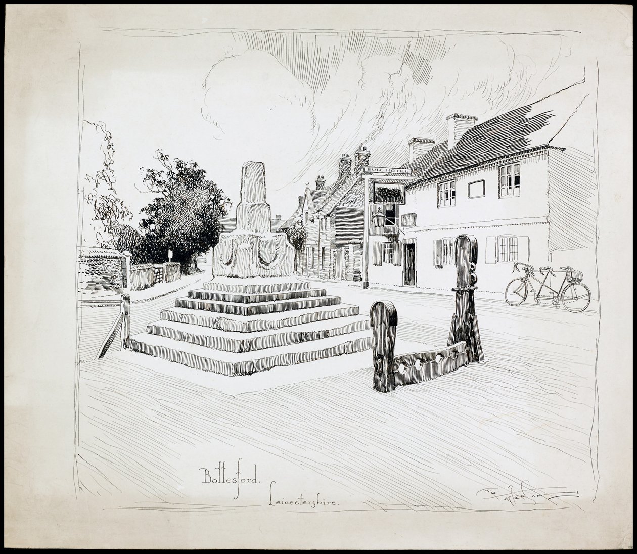 Croce del mercato di Bottesford, Leicestershire da Charles George Harper