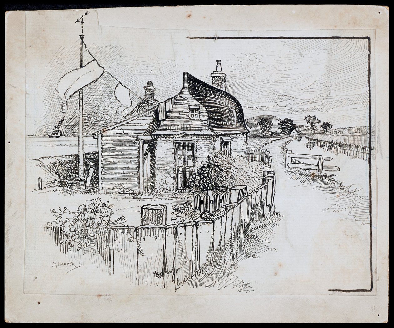 La casa-barca di Peggotty, Kent, 1892-1933 da Charles George Harper