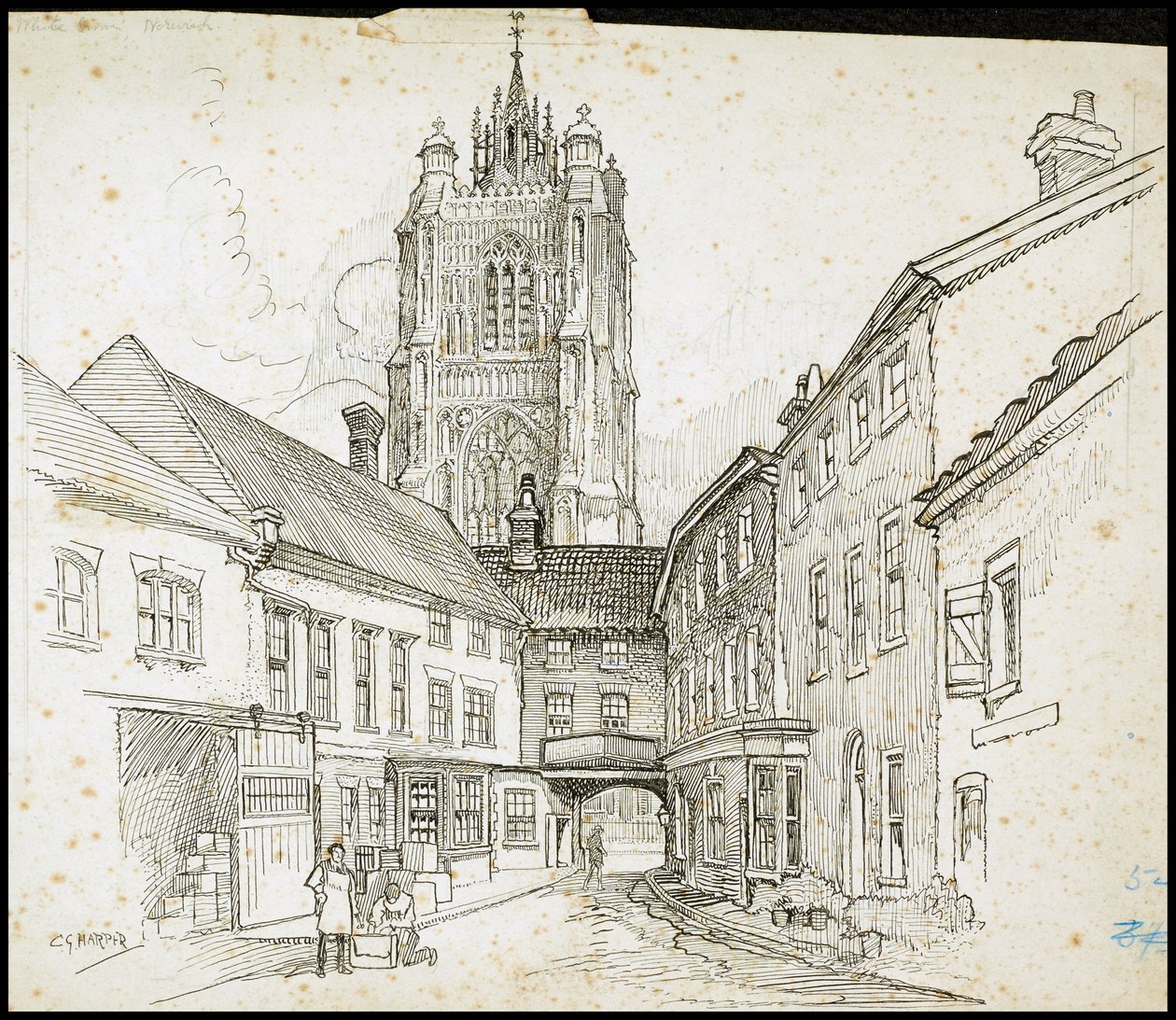 Via San Pietro, Norwich, Norfolk, 1892-1933 da Charles George Harper