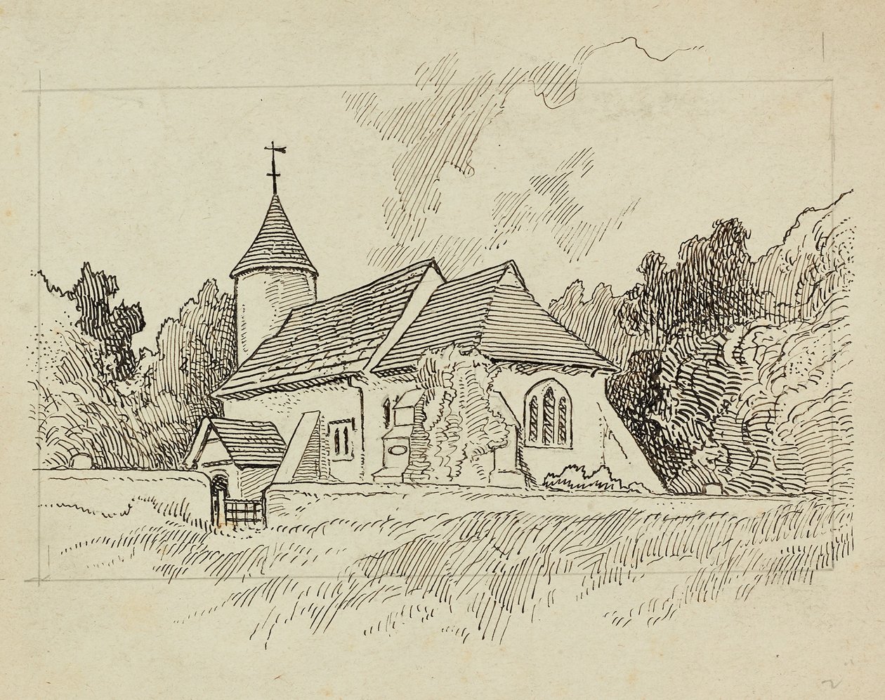 Chiesa non identificata, 1892-1933 da Charles George Harper