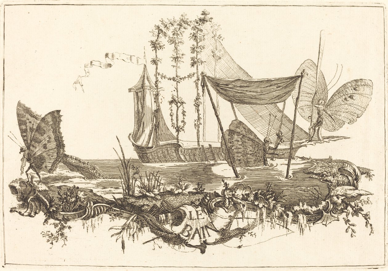 Il bagno da Charles Germain de Saint Aubin