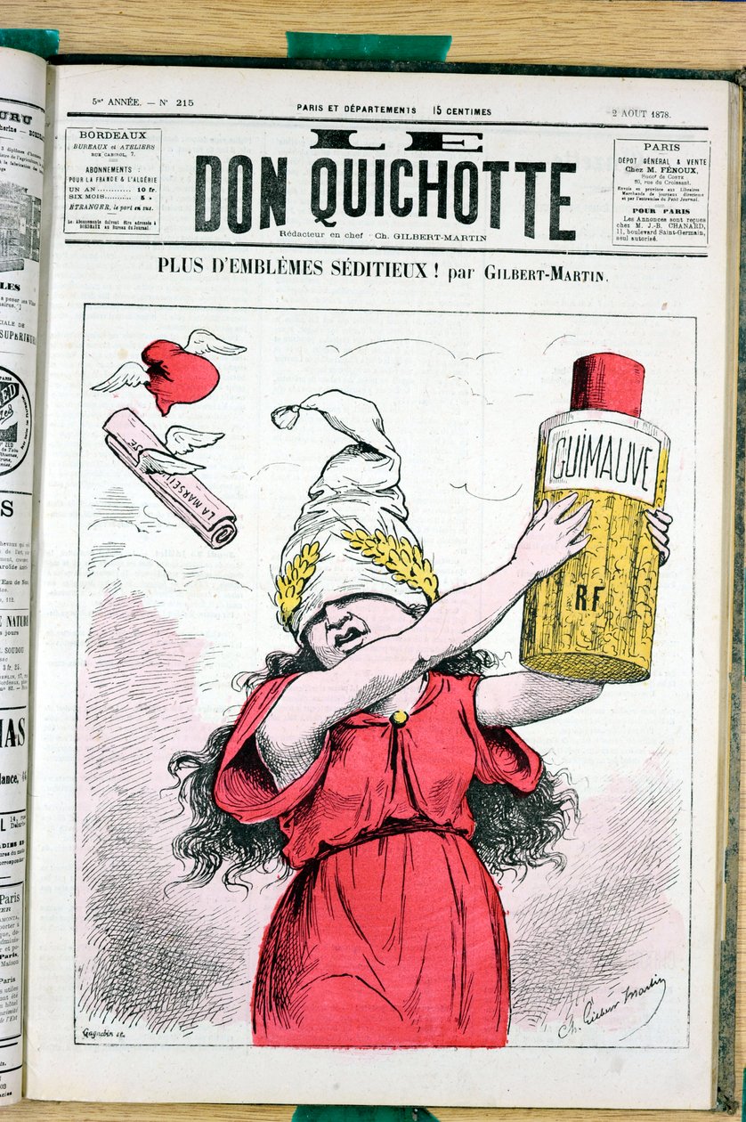 Copertina di "Le Don Quixote", numero 215, Satirico a Colori da Charles Gilbert Martin