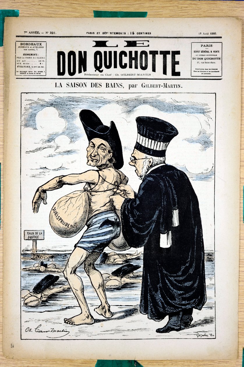 Copertina di Le Don Quixote, numero 321, Satirico a Colori da Charles Gilbert Martin