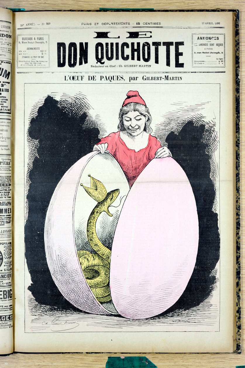 Copertina di "The Don Quixote", numero 929, Satirico a Colori da Charles Gilbert Martin