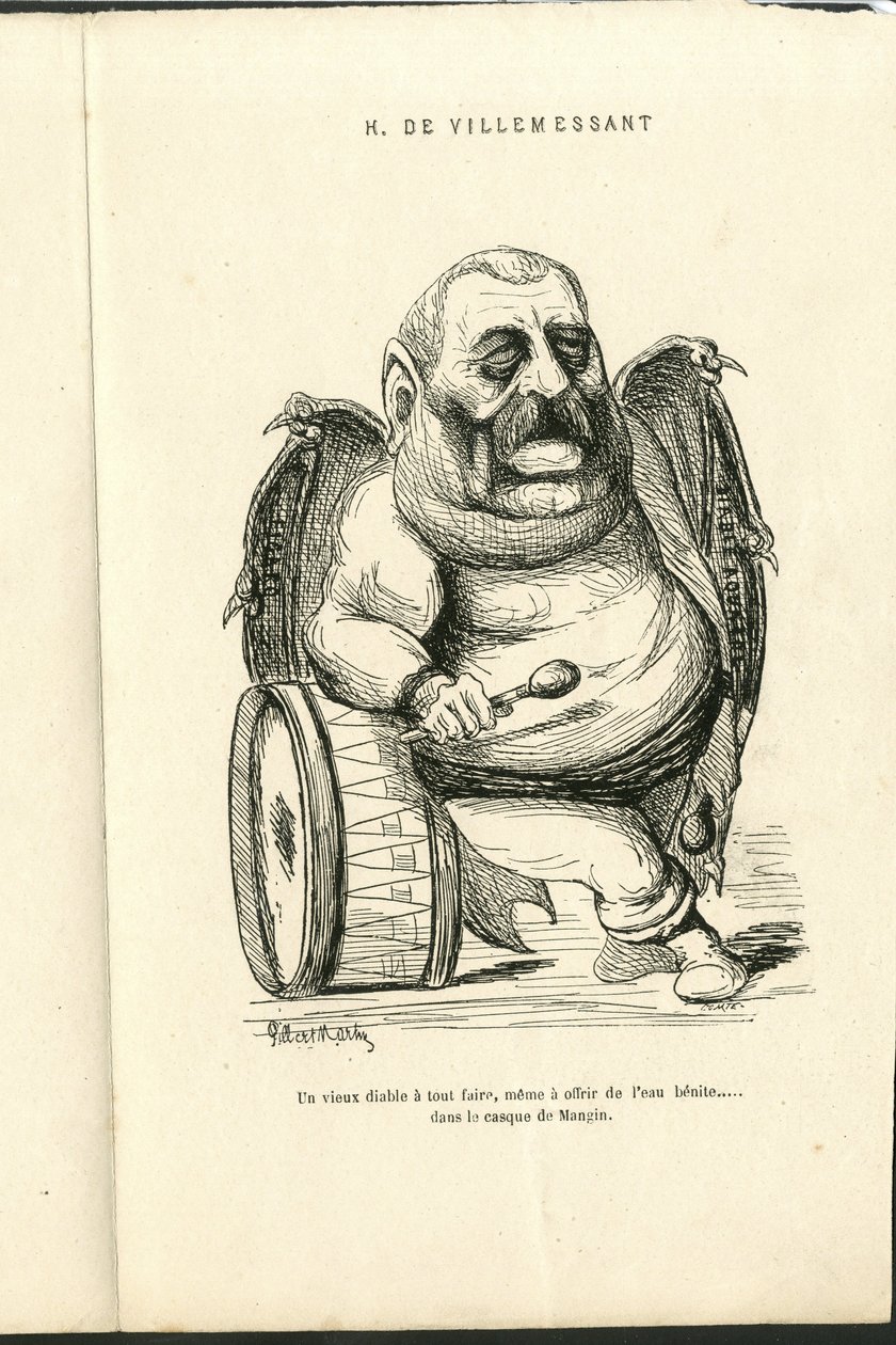 Illustrazione di Charles Gilbert-Martin (1839-1905) in "Grimaces Contemporanee" da Charles Gilbert Martin