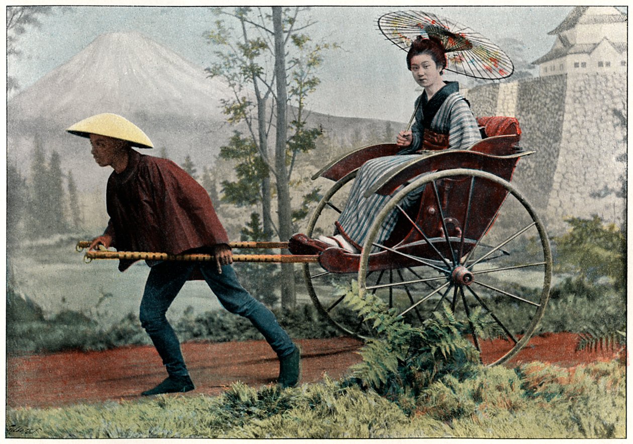 Risciò, carrozza del Giappone, c1890 da Charles Gillot