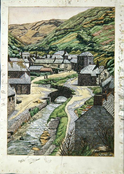 Boscastle, Cornovaglia, c.1919 da Charles Ginner