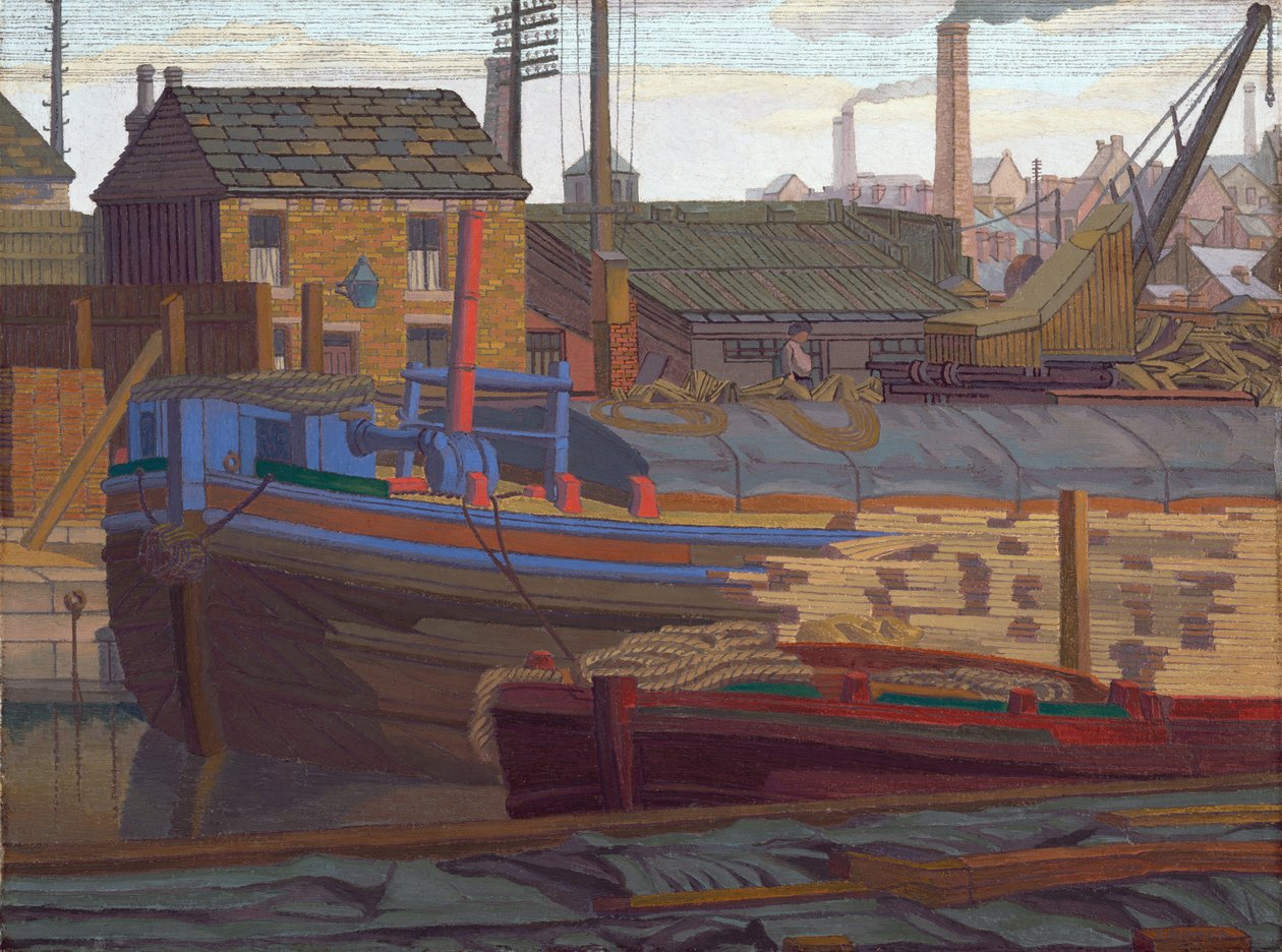 Le chiatte, Leeds da Charles Ginner