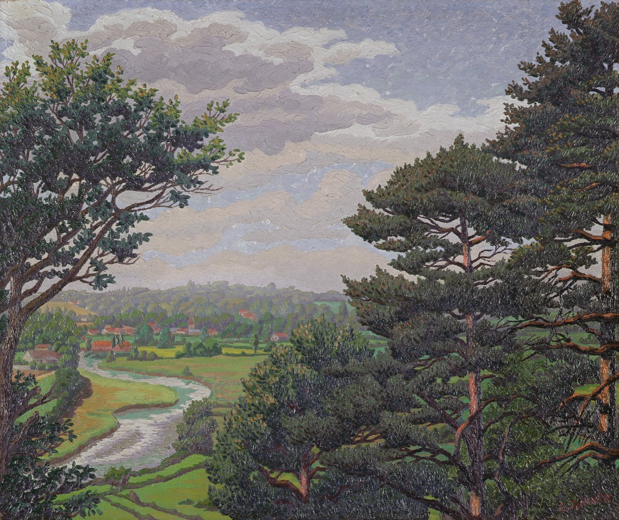 Il Fiume Avon, vicino a Salisbury da Charles Ginner