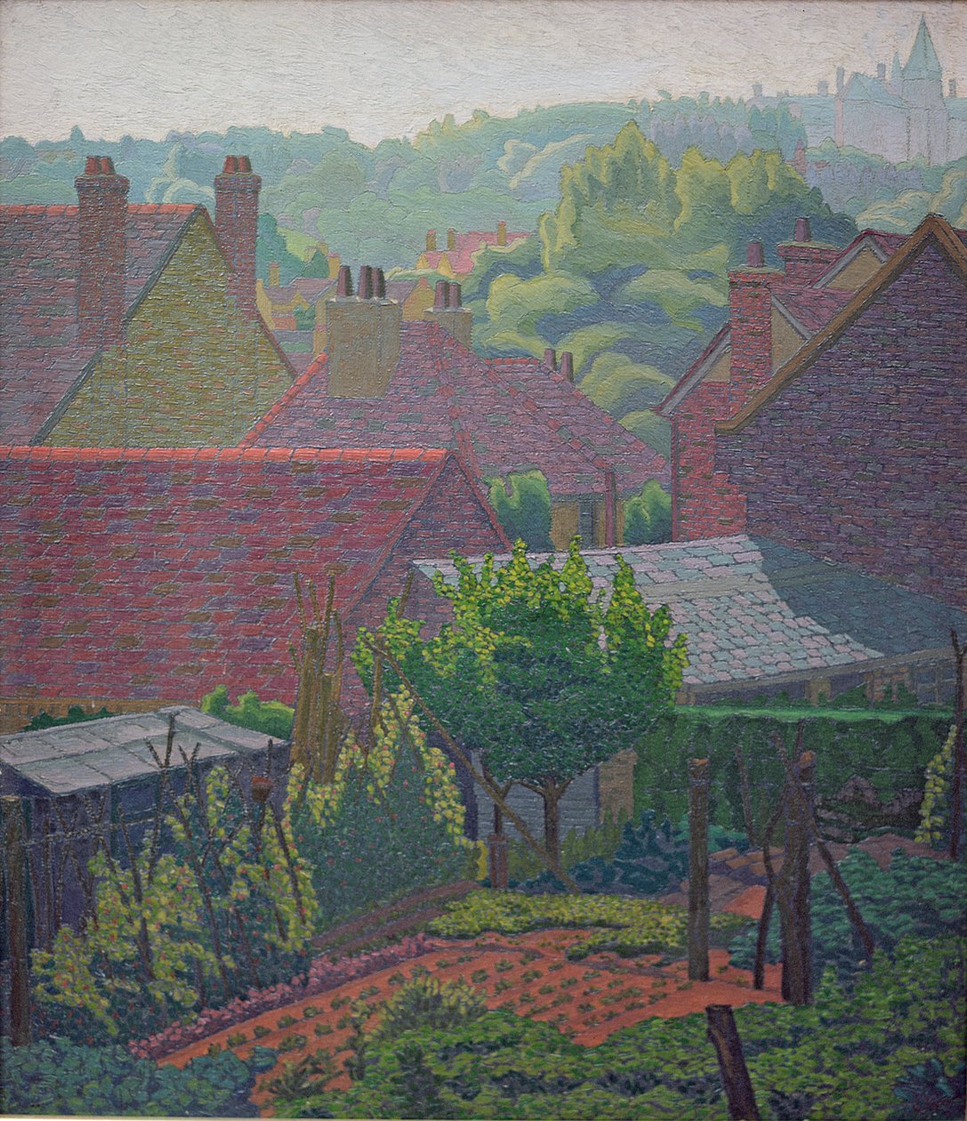 Tetti del villaggio da Charles Ginner