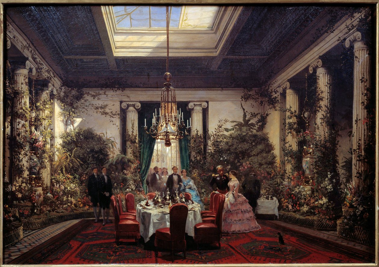 Colazione alla Principessa Mathilde Letizia Bonaparte, rue de Courcelles a Parigi da Charles Giraud