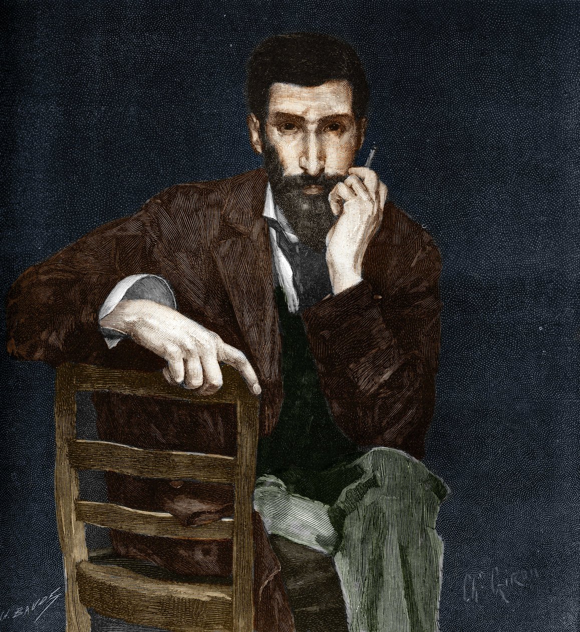 Ritratto di Pierre Savorgnan de Brazza (1852-1905), esploratore francese da Charles Giron