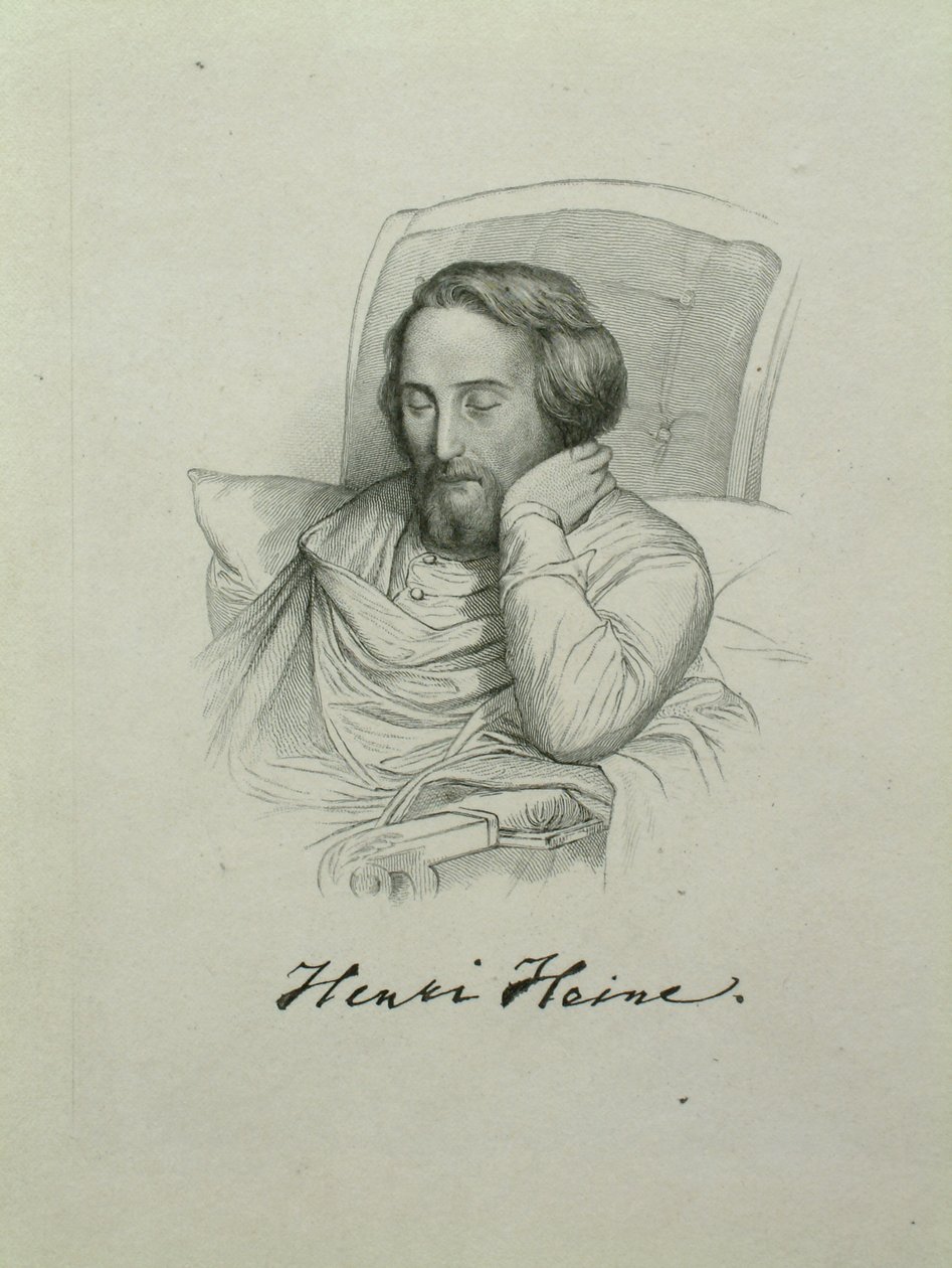 Ritratto del poeta Heinrich Heine da Charles Gleyre