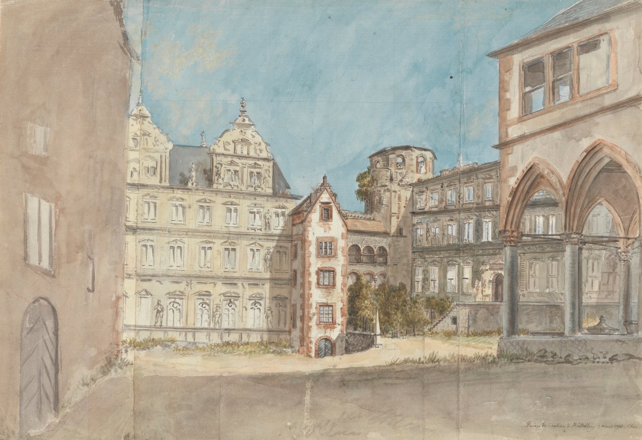Rovine del Castello di Heidelberg da Charles Gore