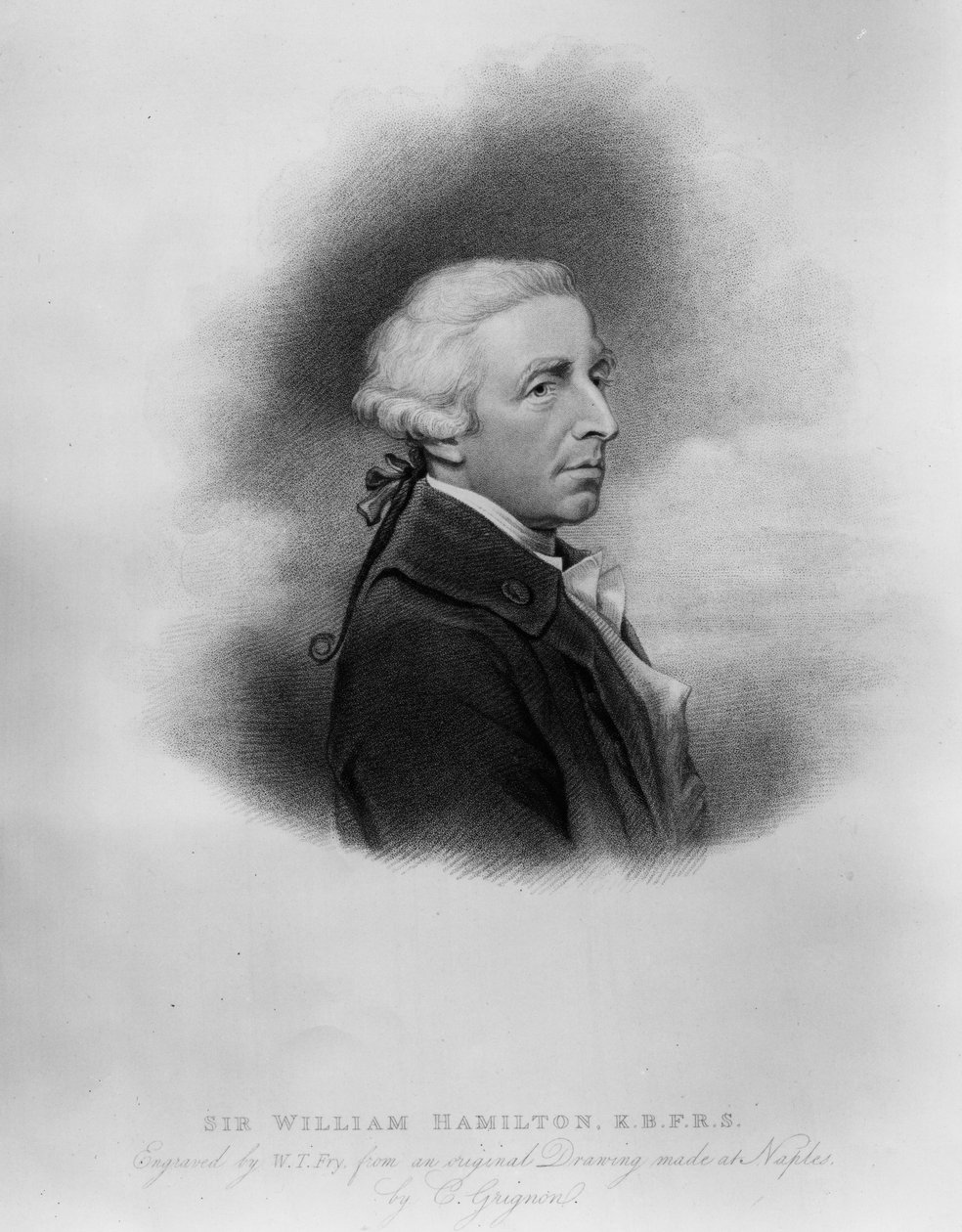 Sir William Hamilton, inciso da William Thomas Fry, 1817 da Charles Grignion