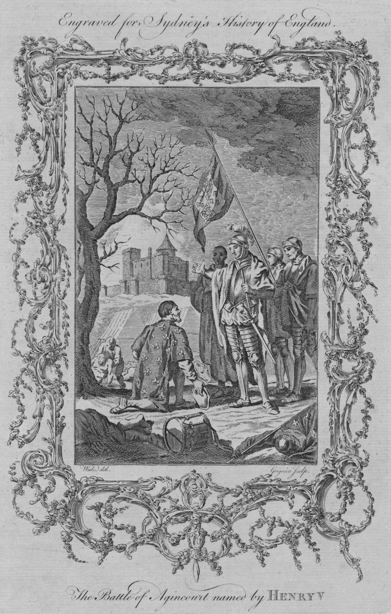 La battaglia di Agincourt nominata da Enrico V, 1773 da Charles Grignion