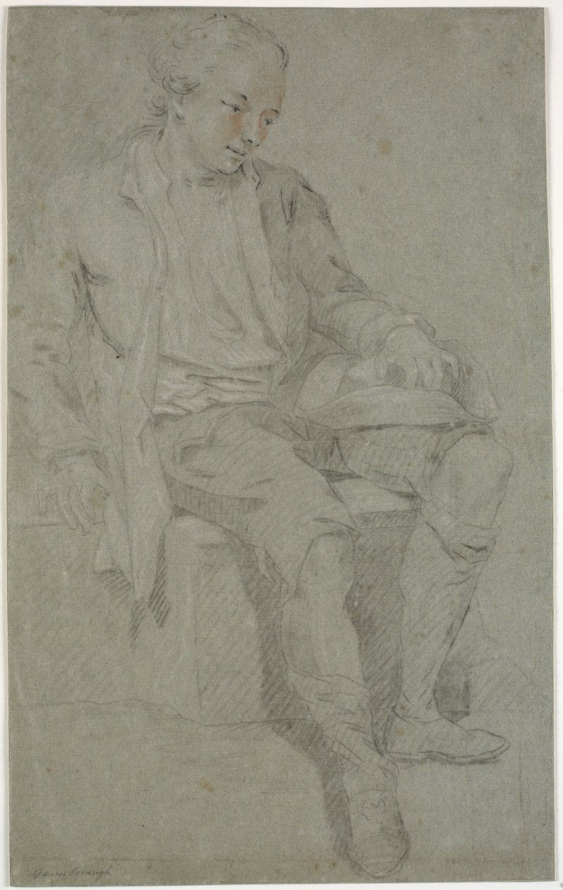 Studio di un giovane seduto da Charles Grignion d.Æ.