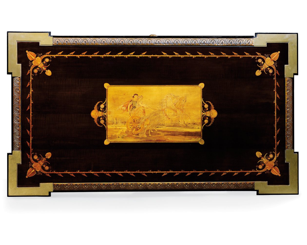 Tavolo di Napoleone III, progettato da Jean Brandely, intarsio di E. Varlot, Parigi, c.1850-75 da Charles Guillaume Diehl