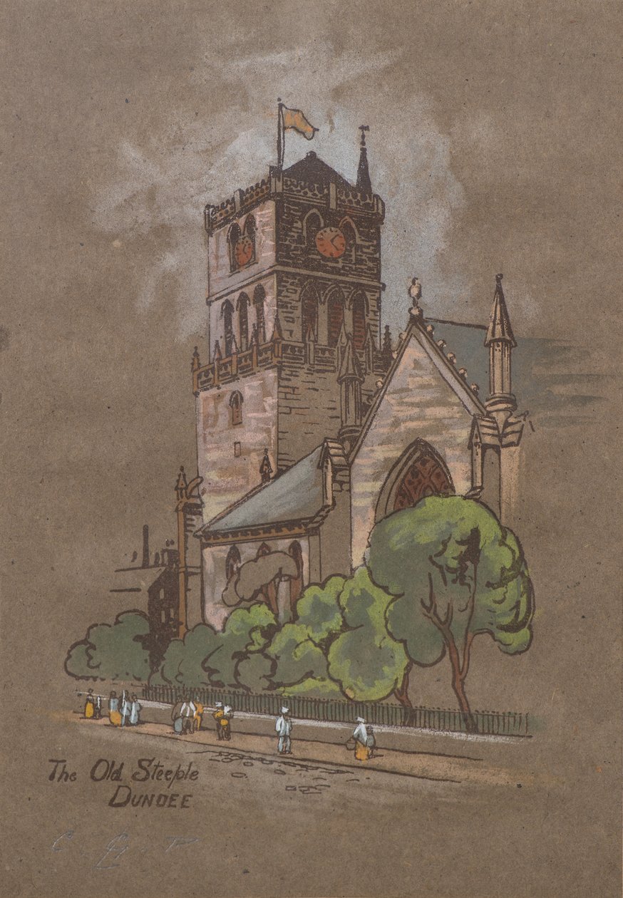 Il Vecchio Campanile, Dundee da Charles Gustav Louis Phillips