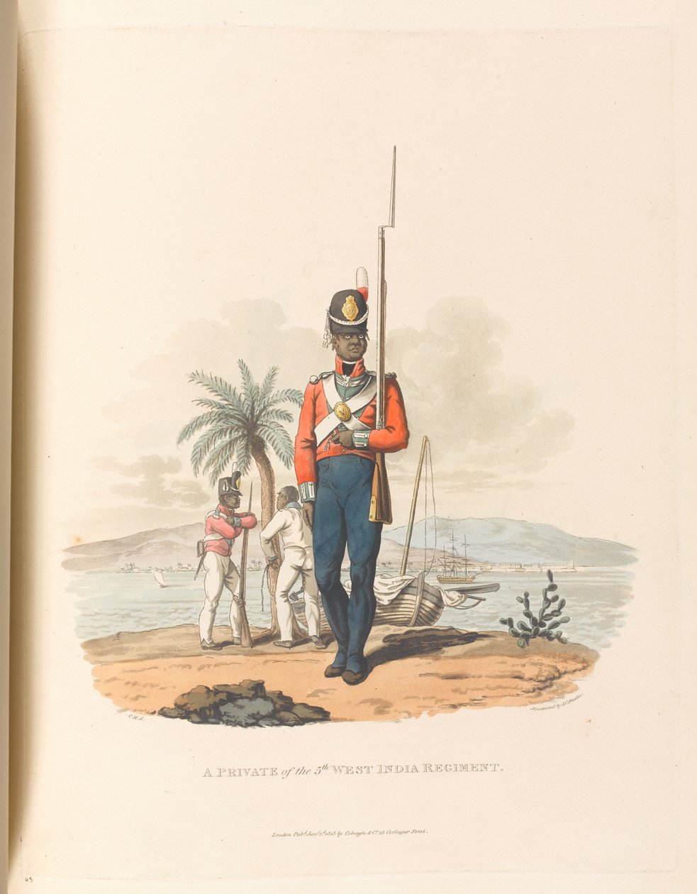 Un soldato del 5° West India Regiment da Charles Hamilton (after) Smith