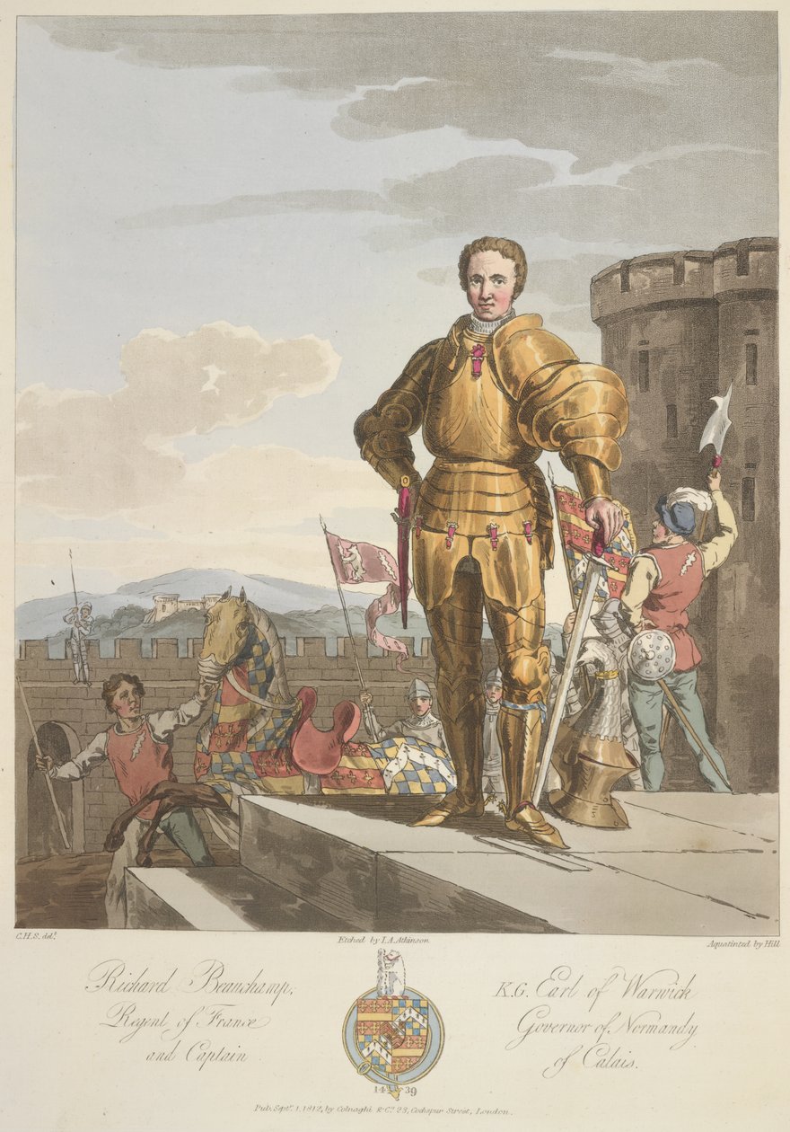 Richard Beauchamp, conte di Warwick, anno 1439 (illustrazione) da Charles Hamilton (after) Smith