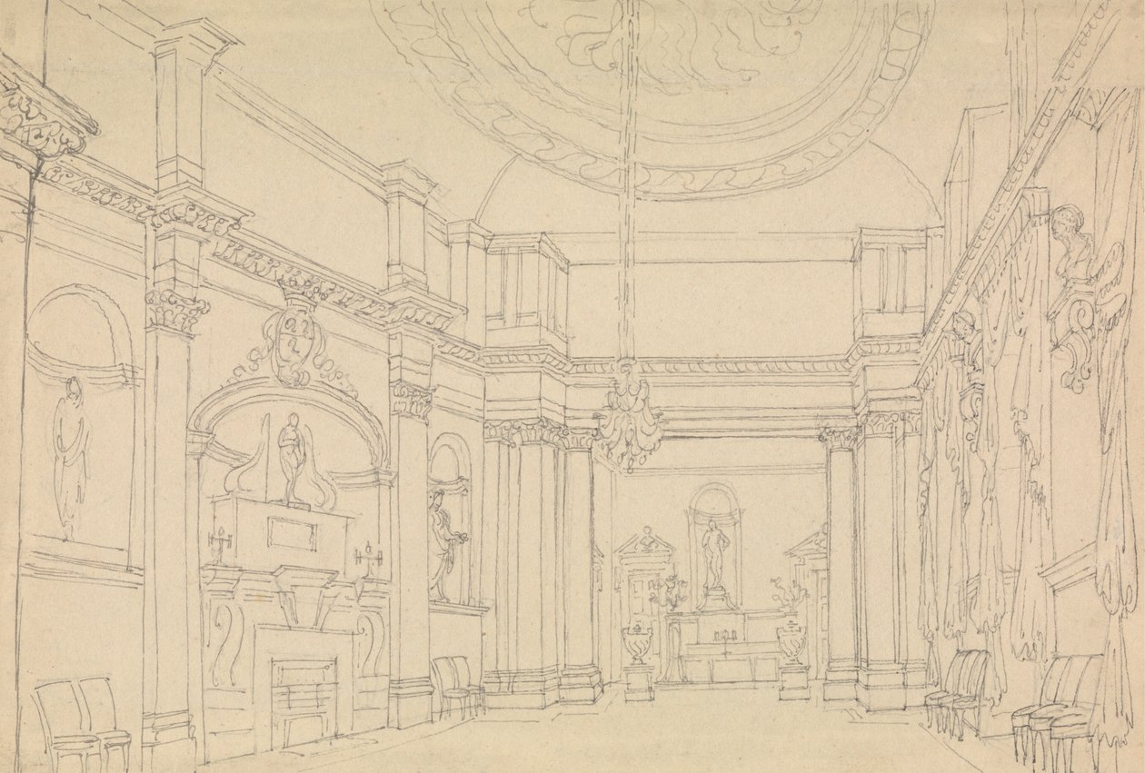 Sala, Easton Neston, Northants da Charles Hamilton Smith