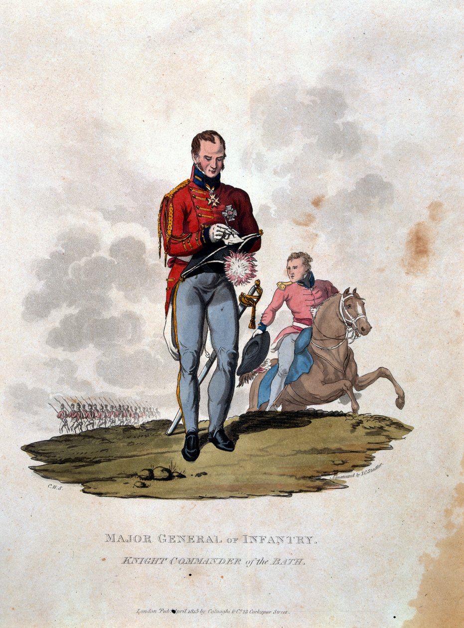 Maggior Generale di Fanteria Cavaliere Comandante del Bagno, da 