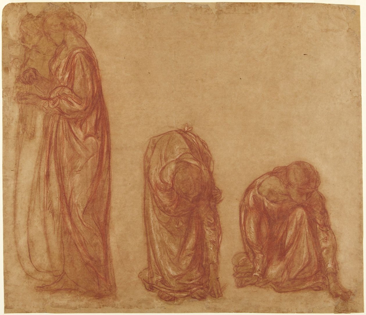 Studi su donne in abito da cerimonia da Charles Haslewood Shannon