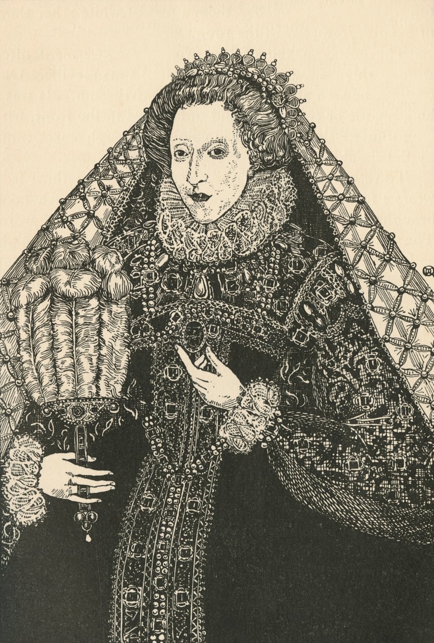 Ritratto della Regina Elisabetta, 1931 da Charles Henry Bourne Quennell