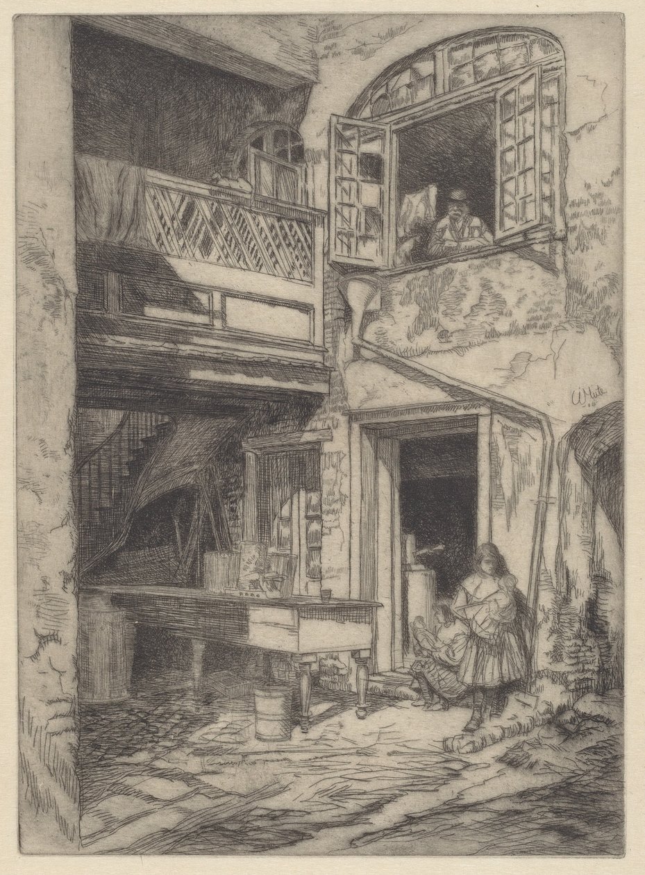 Un vecchio cortile (New Orleans) da Charles Henry White