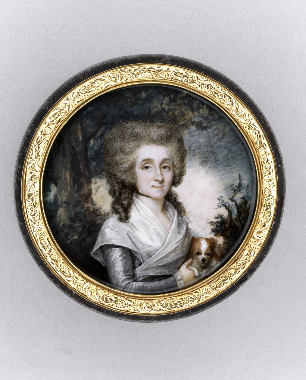 Scatola con ritratto di una donna, c.1785 da Charles Hénard