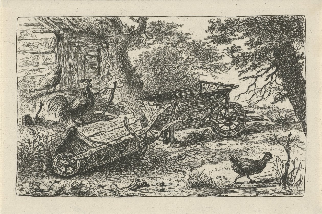 Due carriole da Charles Howard Hodges (possibly)