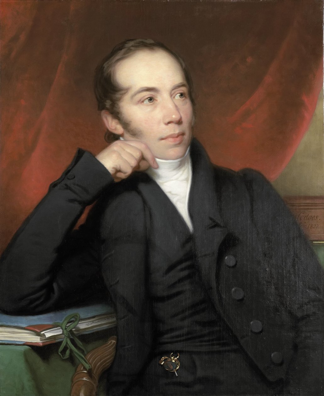 Ritratto di Pieter Ernst Hendrik Praetorius, Broker, Disegnatore e Pittore. Presidente del Consiglio del Rijksmuseum 1852-74 da Charles Howard Hodges