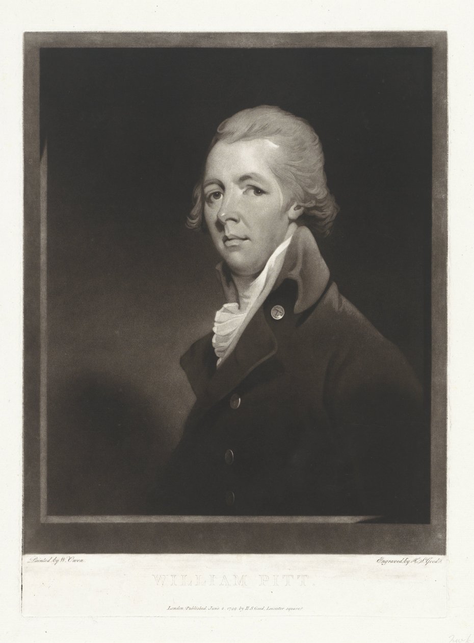 Ritratto dello statista William Pitt da Charles Howard Hodges