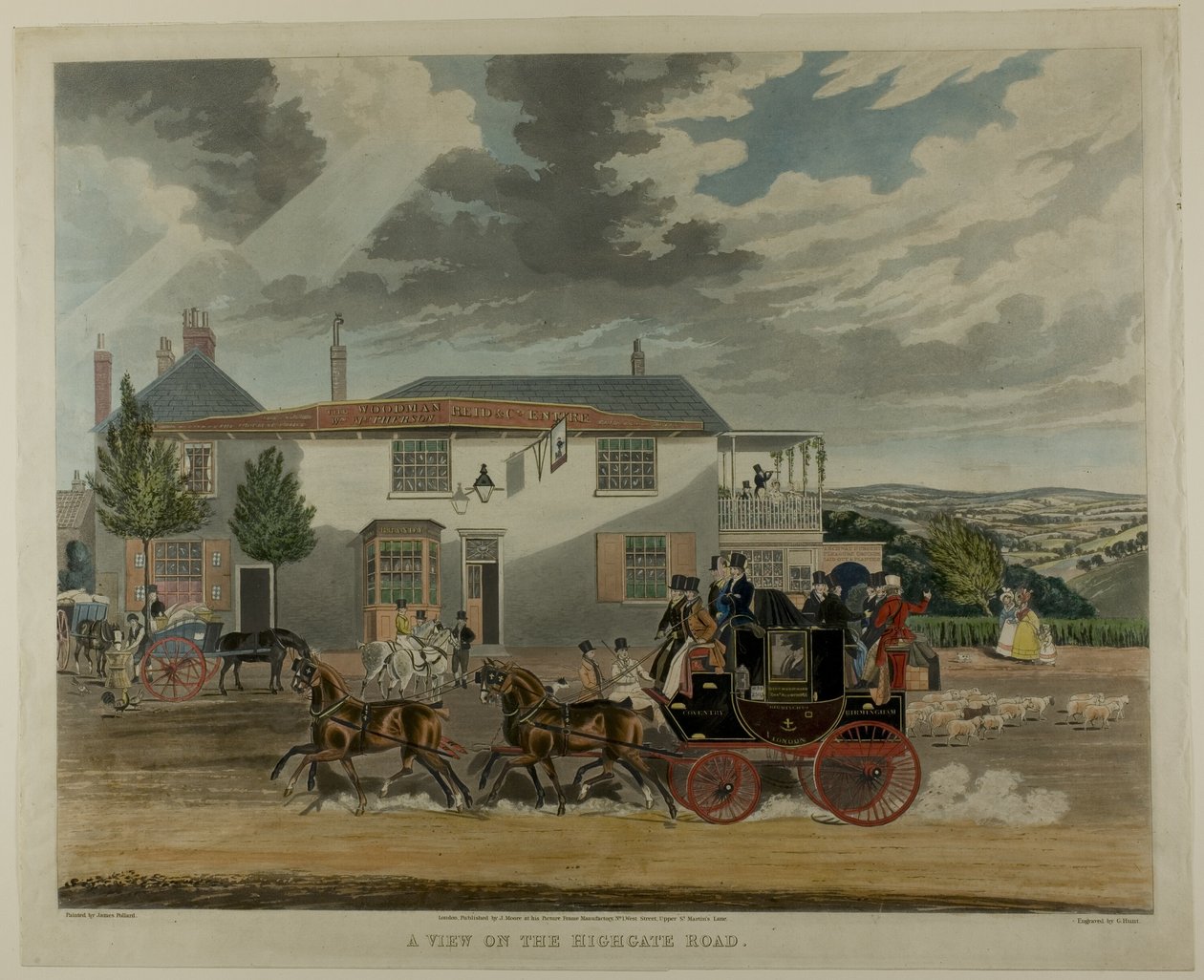 Una vista sulla strada di Highgate da Charles Hunt