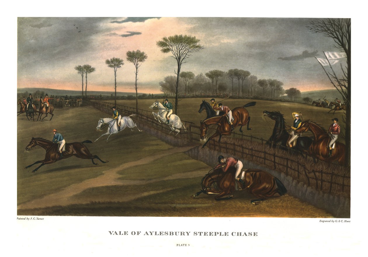 Vale of Aylesbury Steeple Chase, Tavola 3, c. 1836 da Charles Hunt