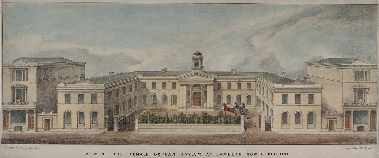 Lambeth Asylum per ragazze, fondato nel 1758 da Charles Ingrey