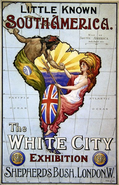 Poster per la Poco Conosciuta Sud America - L